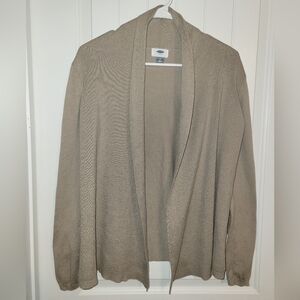 Old Navy Long Sleeve Ribbed Cardigan Oatmeal Color Size Medium